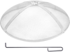 VEVOR Fire Pit Spark Screen Round 30", Reinforced Heavy Duty Steel Metal Cover, Outdoor Firepit Lid, Easy-Opening Top Screen Covers Round with Ring Handle for Outdoor Patio Fire Pits Backyard