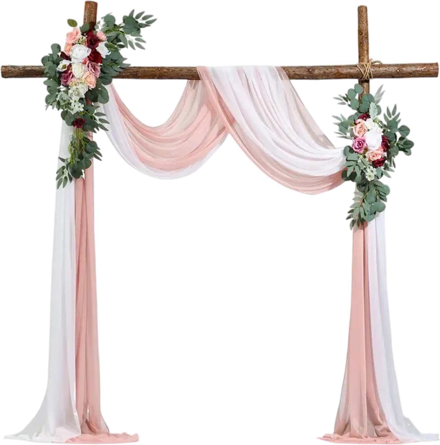 Vevor Artificial Wedding Arch Flowers Kit Pink 4-Piece Set New