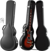 VEVOR Electric Guitar Hard Case, 42.2 Inch, Wooden Hard-Shell Protective Carrying Case with Lock Latch, Sponge Lining, Keys, Accessory Compartment, Water-Resistant, for 39 Inch Les Paul Guitars, Black
