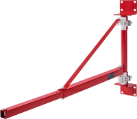 VEVOR Electric Hoist Support Arm, 660 lbs Max Load Capacity, Electric Hoist Holder Swing Arm with Pole, Steel Hoist Frame, 180° Swivel Scaffold Hoist Lifting Arm, Winch Hoist Arm for Workshop, Garage