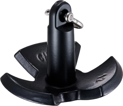 Vevor Boat Anchor 12 lbs River Mushroom Anchor with Shackle for Boats Up to 10' New
