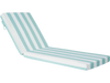 VEVOR Chaise Lounge Cushion, 80 x 26 x 4 in, Set of 2 Outdoor Lounge Chair Cushions, Waterproof & Fade-Resistant Sun Lounger Cushions with Ties, Patio Lounger Pads for Pool Deck, Green & White Stripes