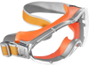 VEVOR Safety Glasses, Anti-Fog and Scratch-Resistant Clear Lens, Over Eyeglasses Safety Goggles with Adjustable Elastic Headband, ANSI Z87.1+ Protective Eye Goggles, for Work, Lab and Construction