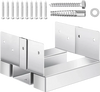 VEVOR 6x6 Post Base 10 Pcs, Inner Size 5.49x5.57inch/139.5x141.5mm Concrete Post Anchor, Heavy-Duty Zinc-Plated Carbon Steel Posts Brackets with 1 Inch Standoff Elevation, for Concrete Pergolas Patio