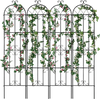 VEVOR Garden Trellis for Climbing Plants, 87 x 20 in, 4 Packs Rustproof Metal Garden Flower Trellis, Outdoor Climbing Rose Trellis Cucumbers Support, Decorative Clematis Trellis for Courtyards Lawns