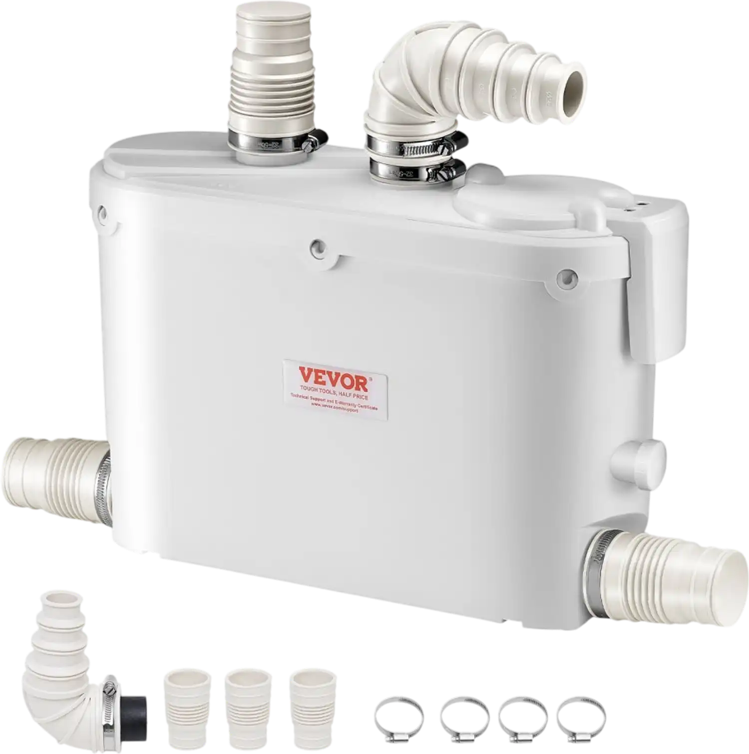 Vevor Macerator Pump 500W 29 GPM 4 Inlet Sewage Pump New