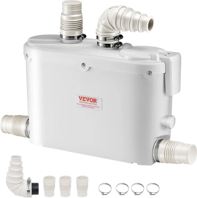 Vevor Macerator Pump 500W 29 GPM 4 Inlet Sewage Pump New