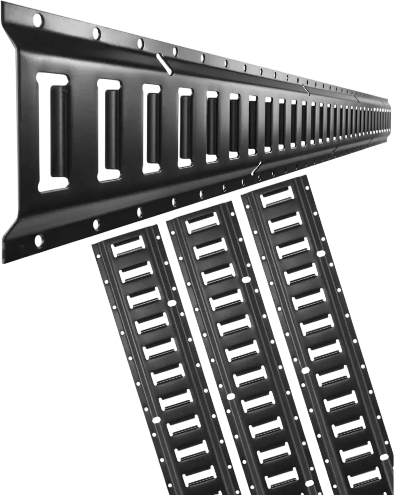 Vevor E-Track Rail Kit 5' Steel Rails 4-Pack Heavy Duty Tie-Down System New