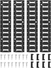 VEVOR E Track Tie Down Rail Kit, 2' Steel Rails, 4 Pack, Secure Cargo & Heavy Loads Up to 2000 lbs, Heavy Duty Etrack Rails with Screws for Garages, Vans, Trailers, Motorcycle Tie Downs, ATV Mountings