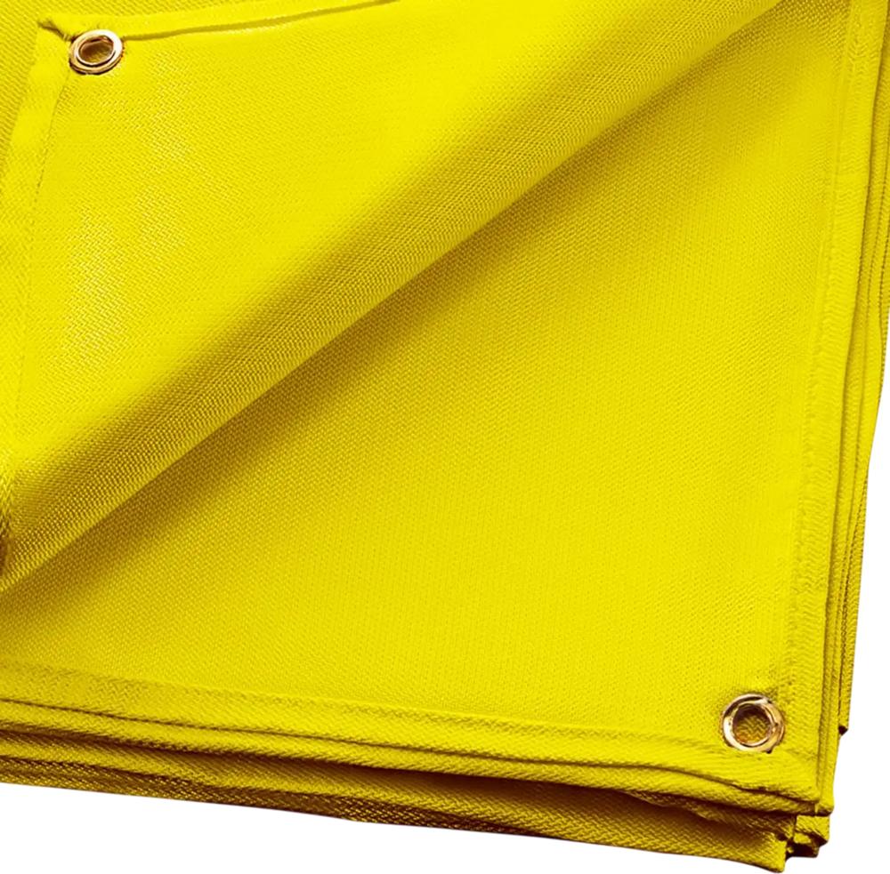 VEVOR 8 x 10 Ft Welding Blanket Gold Fiberglass Blanket Portable Fiberglass Fire Retardant Blanket Welding Mat Welding Fireproof Thermal Resistant Insulation With Carry Bag