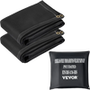 VEVOR Fire Blankets, 2 Pack Welding Blankets, 6\' x 10\' Fire Suppression Blanket, 1022 °F Flame Retardant Blanket, Black Fire Emergency Blankets, Fiberglass Fire Retardant Blanket with 8 Brass Gromme