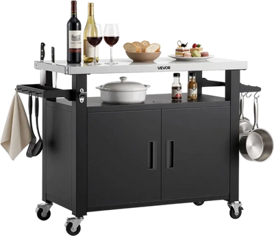 Vevor Grill Cart Outdoor Storage Cabinet 53.1