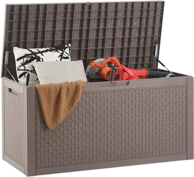 Vevor Deck Box 100-Gallon Outdoor Storage Box Gray New