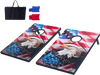 VEVOR Cornhole Set, 3x2 ft Corn Hole Game Boards, MDF Wood Portable Toss Board, Indoor and Outdoor Cornhole Play for Adults, Include 8 Bean Bags and Carrying Case, for Yard, Backyard, Beach, Camping
