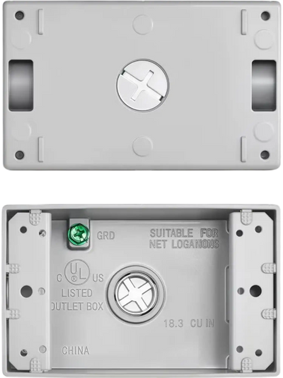 Vevor Outdoor Electrical Box Weatherproof Outlet Junction Box 4PCS Gray New