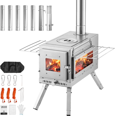 Vevor Wood Stove Portable Camping Tent Stove New