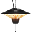 VEVOR Hanging Patio Heater, 1500W Outdoor/Indoor Electric Space Infrared Heater, IP34 Protection Ceiling Heater with 23.6 inch Pull Cord & 20 inch Adjustable Chain, for Porch,Patio,Dining Room,Studio