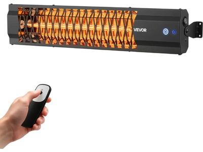Vevor Infrared Heater 1500W Outdoor Electric Space Heater Black New