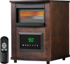 VEVOR Infrared Heater, 1500W Remote Control Electric Space Heater, LED Patio Heater w/ 3 Speeds & Timer & Overheat/Tip-Over Protection & Child Lock, for Bedroom,Living Room,Nursery,Studio,MDF