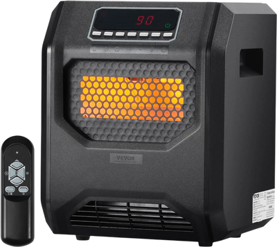 Vevor Infrared Heater 1500W Remote Control Electric Space Heater New