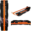 VEVOR Balance Board, Wobble Board Trainer for Adults, Premium Wooden Curved Balance Training Equipment, Compact & Lightweight for Core Workouts, Standing Desk Exercise, Home Gym, Yoga, Black & Orange