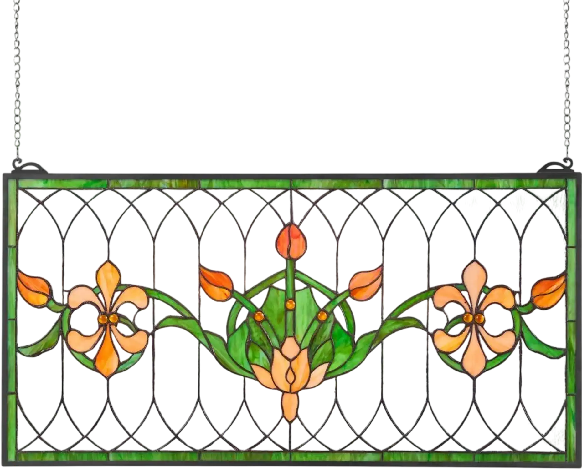 Vevor Stained Glass Panel Tiffany Style Hanging Window Panel 32