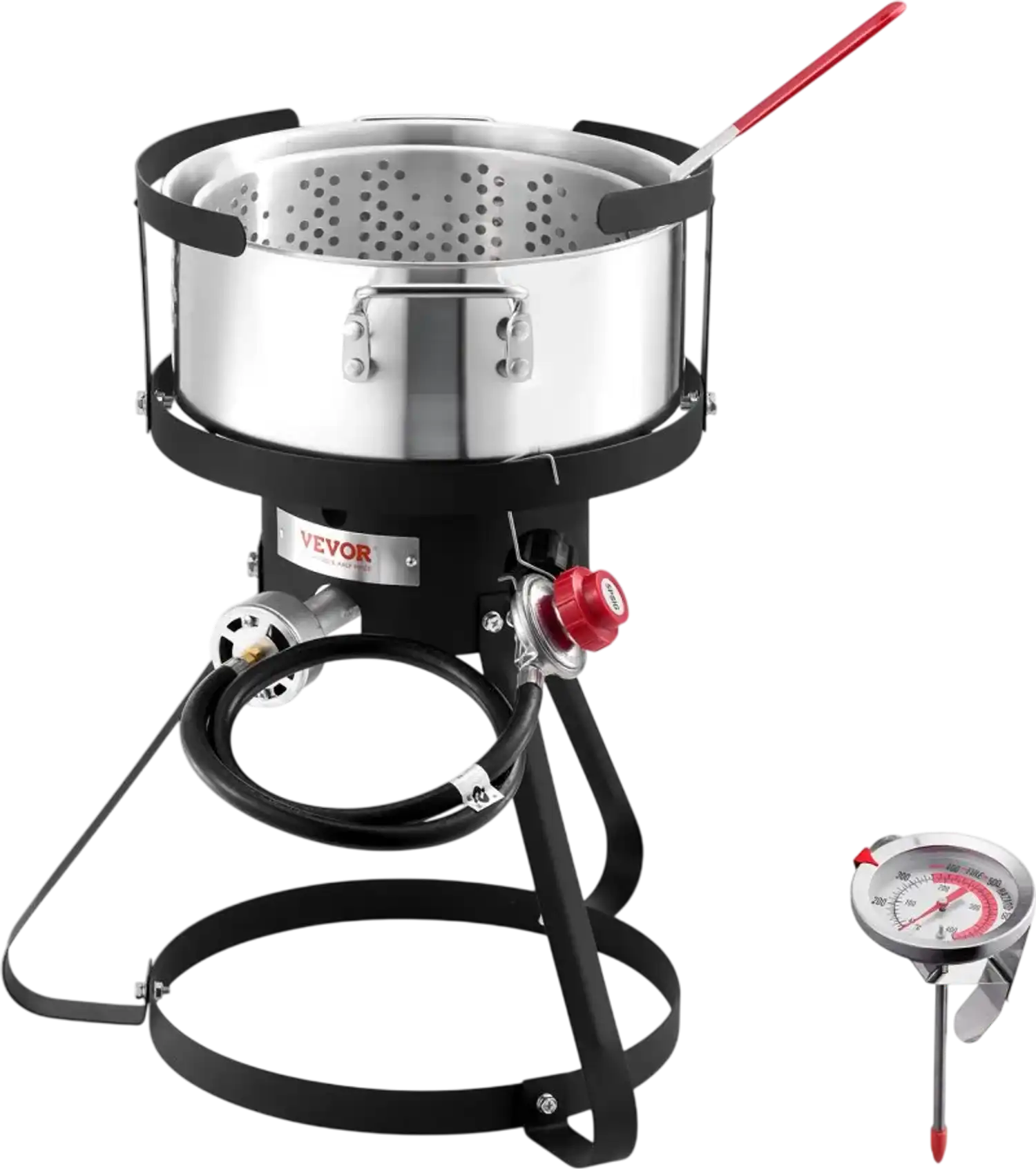 Vevor Outdoor Deep Fryer 10 Qt Aluminum Propane Fish and Wing Fryer Kit New