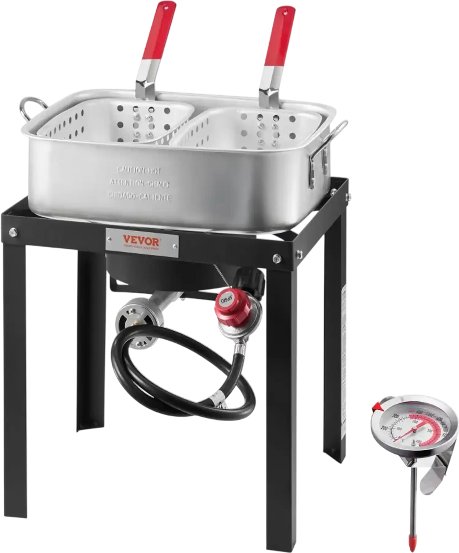 Vevor Deep Fryer 18 Qt Outdoor Fish and Wing Fryer with Double Basket New