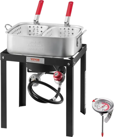 Vevor Deep Fryer 18 Qt Outdoor Fish and Wing Fryer with Double Basket New