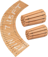 VEVOR Wooden Garden Pathway, 7 ft x 17 in, Non-Slip Curved Garden Walkway, Roll Out Cedar Outdoor Walkway Path with Wire Rope Connection, Decorative Lawn Paver for Backyard Boardwalk Wedding Party