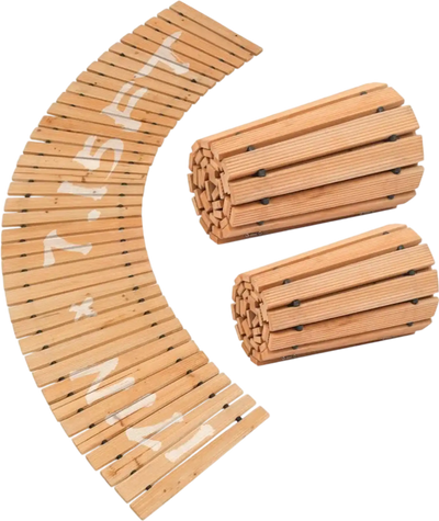 Vevor Garden Pathway Curved Roll-Out Cedar 7' x 17