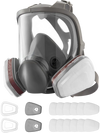 VEVOR Respirator Mask, Reusable Respirator Full Face Gas Cover with Filters, Organic Vapor Mask and Dust-proof Face Cover, for Painting, Polishing, Welding, Woodworking and Other Work Protection