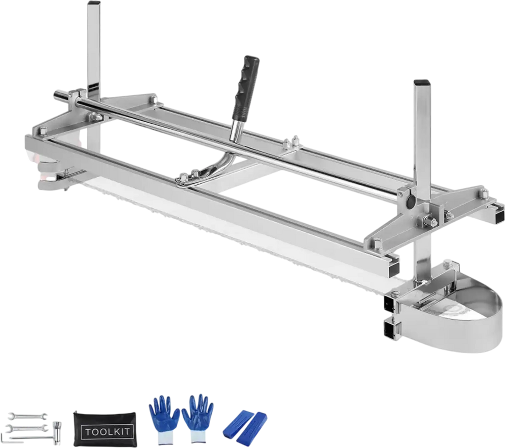 VEVOR Chainsaw Mill, Portable Sawmill 14"-36" Guide Bar, Galvanized Steel Chainsaw Planking Mill with 0.2"-11.81" Cutting Thickness, Wood Lumber Cross Cutting Saw Mill for Builders and Woodworkers