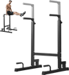 VEVOR Dip Bar, 500 lbs Capacity, Heave Duty Dip Stand Station with Adjustable Height, Fitness Workout Dip Bar Station Stabilizer Parallette Push Up Stand, Parallel Bars for Strength Training Home Gym