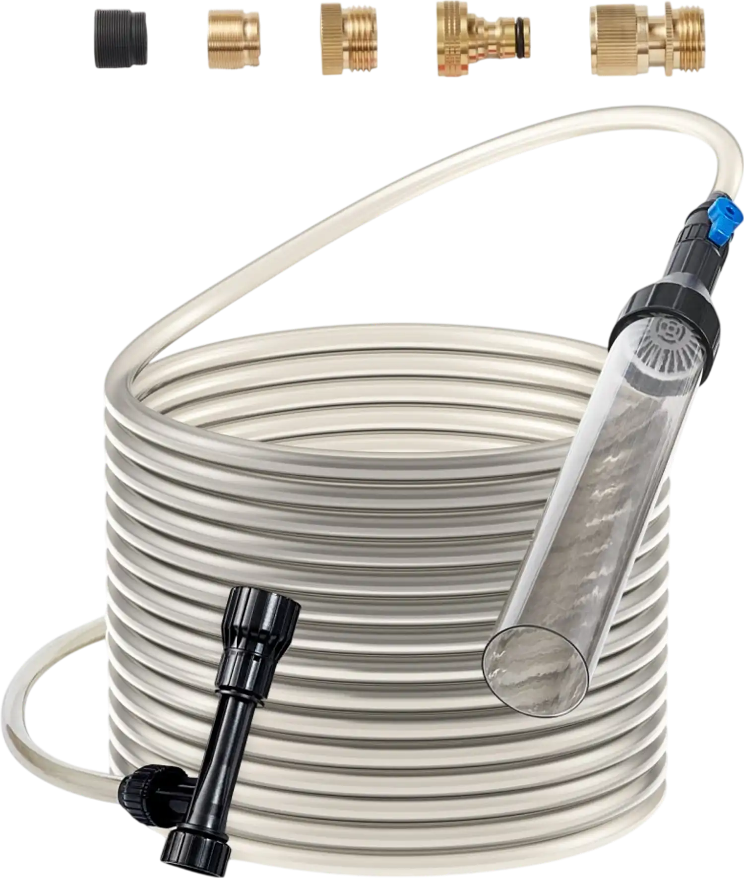 Vevor Aquarium Vacuum Gravel Cleaner Fish Tank Water Changer with 30' PVC Hose & Brass Adapters New