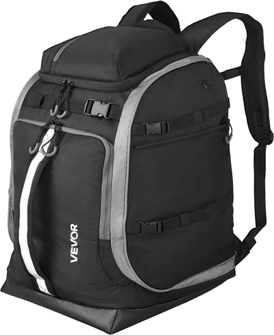Vevor Ski Boot Bag 65L Waterproof Travel Backpack Black New