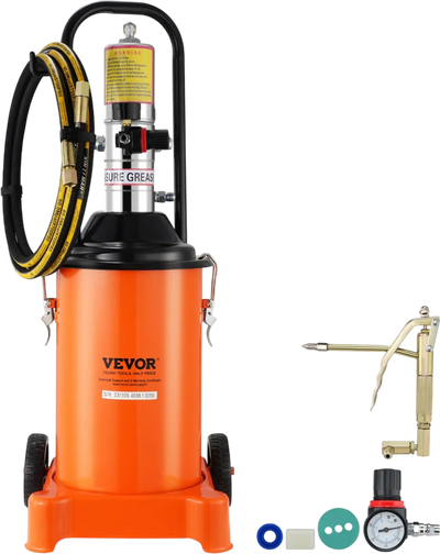 Vevor Grease Pump 3 Gallon 12L Air Operated Portable Lubrication Bucket Pump New