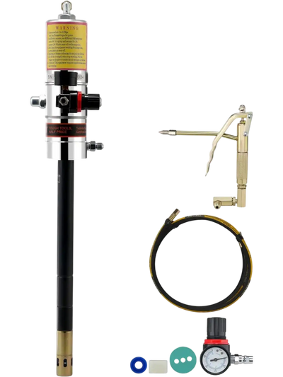 Vevor Grease Pump Air Operated 50:1 Portable Lubrication Pump with 13' Hose and Grease Gun New