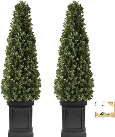 Vevor Artificial Boxwood Topiary 3.3' Set of 2 Faux Trees New