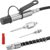 VEVOR Grease Gun Coupler, 10000 PSI High Pressure, 3-Jaw Locking, Quick Release Grease Gun Tip with Hose/Zerk Fittings Cleaner/Extension Needles, Compatible with All Grease Guns 1/8" NPT Fittings
