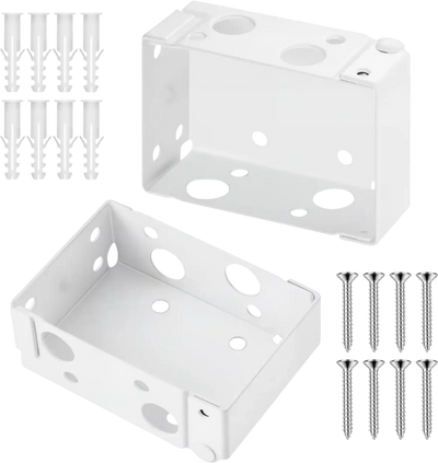 Vevor Blind Brackets Box Mounting Brackets for Window Blinds 2 Pcs White New