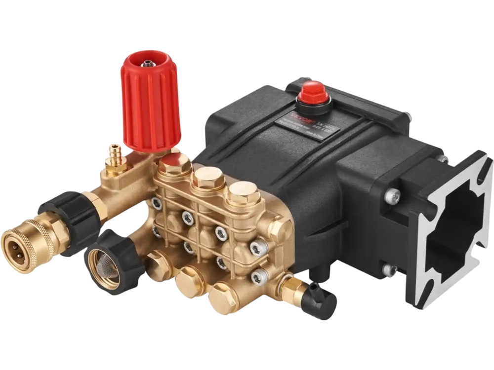 VEVOR Pressure Washer Pump, 3/4" Shaft Horizontal Triplex Plunger, 3700 PSI, 2.5 GPM, Replacement Power Washer Pumps Kit, Parts Washer Pump, Compatible with Simpson MorFlex Models 40224, 40225, 40226