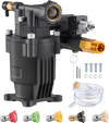 VEVOR Pressure Washer Pump, 3/4" Shaft Horizontal, 3500 PSI, 2.5GPM, Replacement Power Washer Pumps Kit with 5 Nozzles, Hardware and Siphon Tube, Compatible with Simpson, Honda, Troy-Bilt, Generac