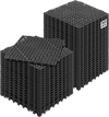 VEVOR Interlocking Tile 50PCS Black, Drainage Tiles 12" x 12" Splicing, Soft PVC Interlocking Drainage Floor Tiles, Non-Slip Drainage Holes for Restroom, Bathroom, Kitchen, Pool, Wet Areas