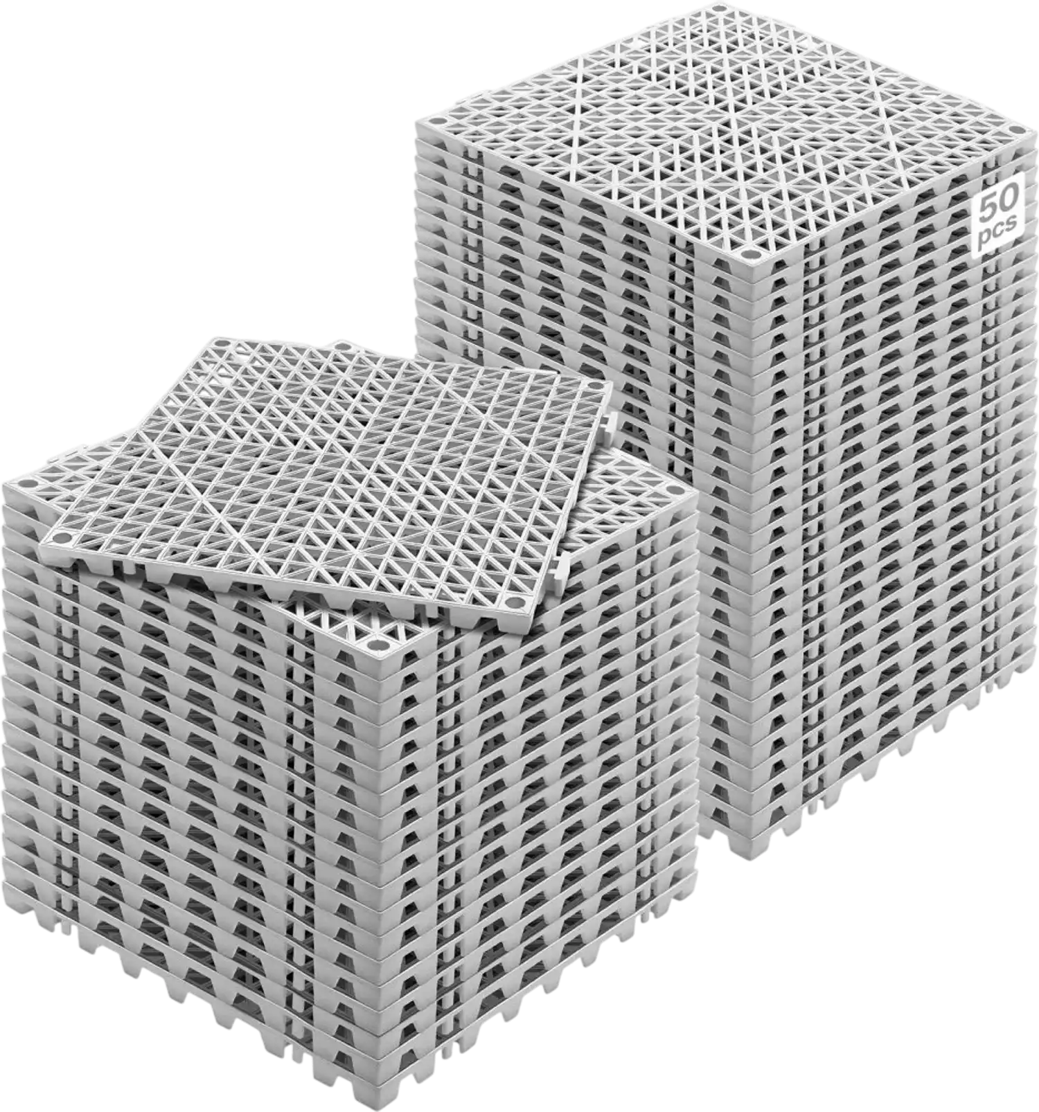 Vevor Interlocking Tile 50-Pc Gray 12
