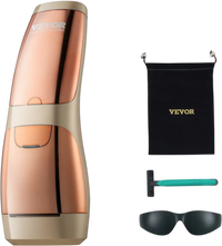 VEVOR IPL Hair Removal, Permanent Hair Removal with Sapphire Ice Cooling System, Painless At-Home Hair Removal Device for Women Men, Auto/Manual Modes, 5 Levels for Body & Face