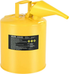 VEVOR Safety Can, 5 Gallon Type I Yellow Safety Can for Diesel with Stainless Steel Flame Arrester, Self-Closing Lid, and PE Funnel, Carbon Steel Flammable Storage Container with Ergonomic Handle