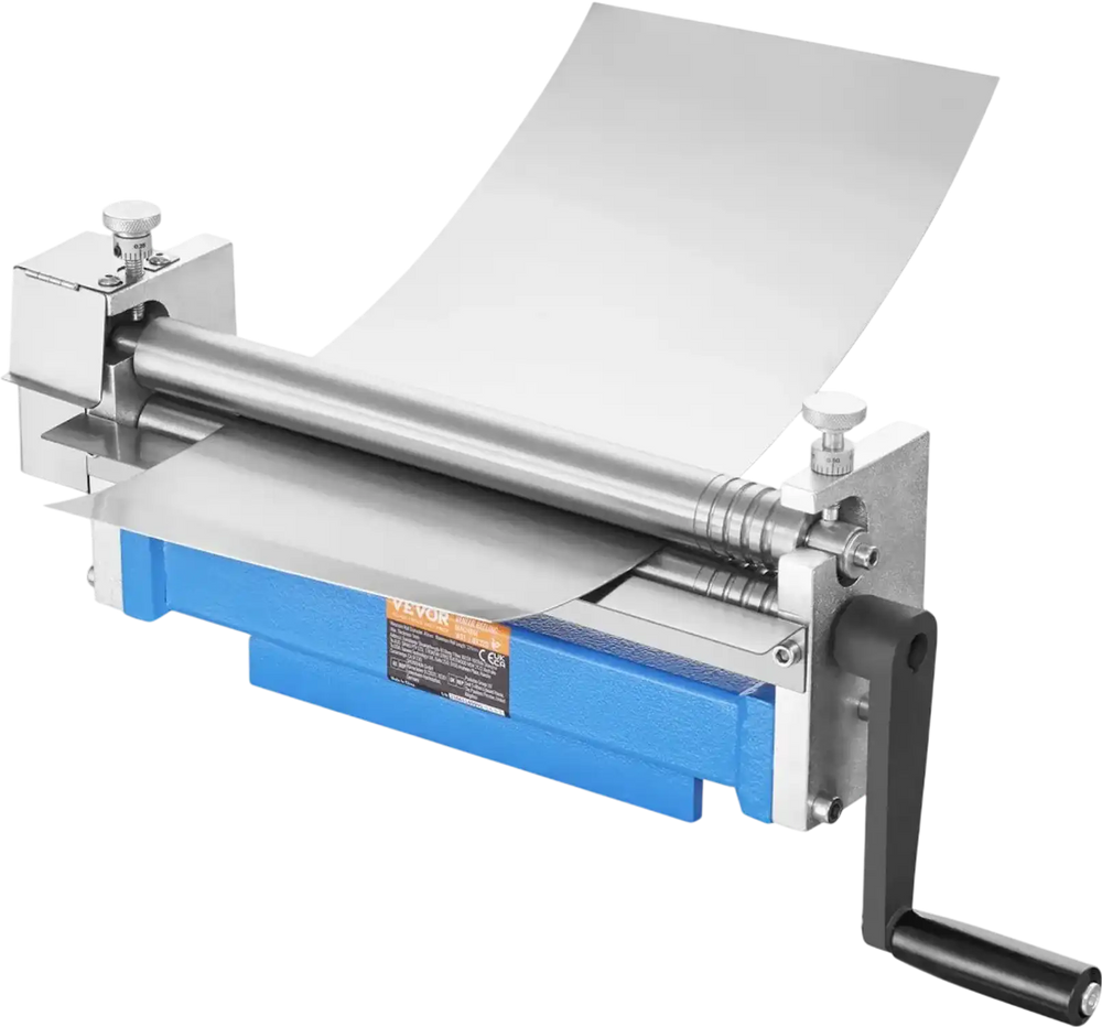 VEVOR Slip Roll Machine, 12.6 inches Forming Width in 20 Gauge Capacity, Sheet Metal Slip Roller Rolling Bending Machine, with 2 Detachable Rollers for Low Carbon Steel Copper Aluminum Alloy Sheet