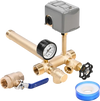VEVOR 1" x 11" Well Pressure Tank Tee Kit, with 40/60PSI Switch, 8-Pieces Pure Brass Pressure Tank Installation Kit for Water Well, 1 in Gate Valve Included, Fit Most tanks with Diameter up to 16 in