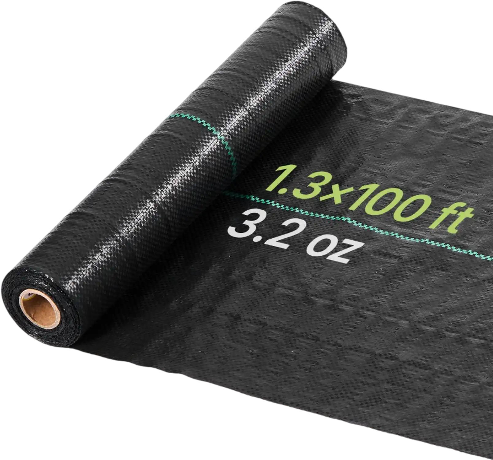 Vevor Weed Barrier Fabric Heavy Duty 1.3' x 100' 3.2 oz Black New